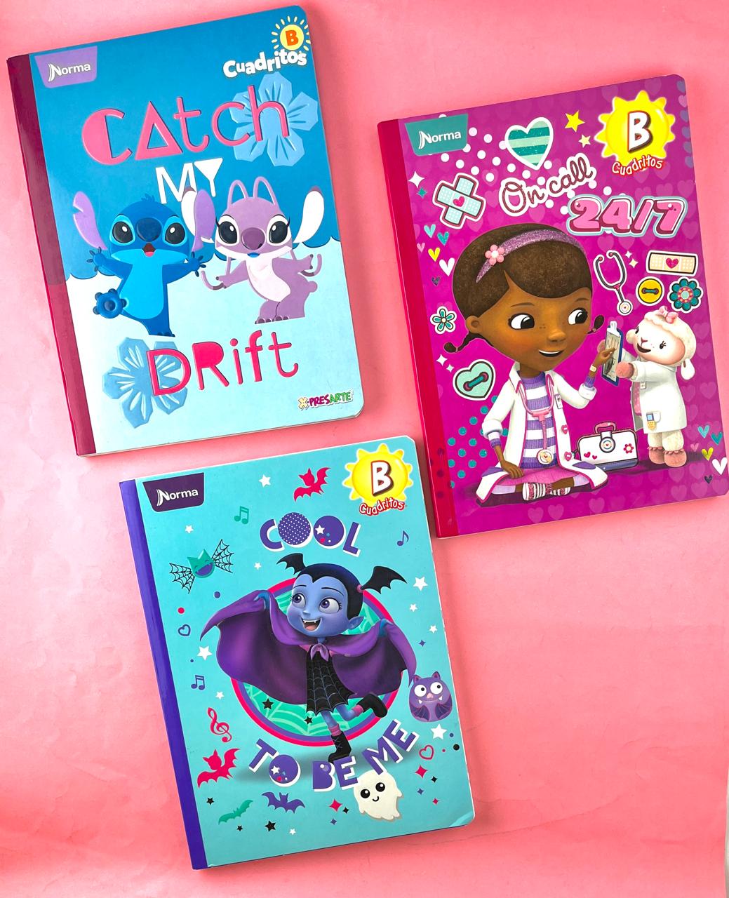 Mi primer cuaderno cosido 100 hojas B cuadritos Niña