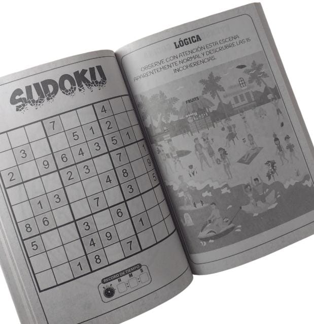 Maxi todito sopas de letras-crucigramas -diferencias-laberintos-sombras-sudokus by Mundo litográfico