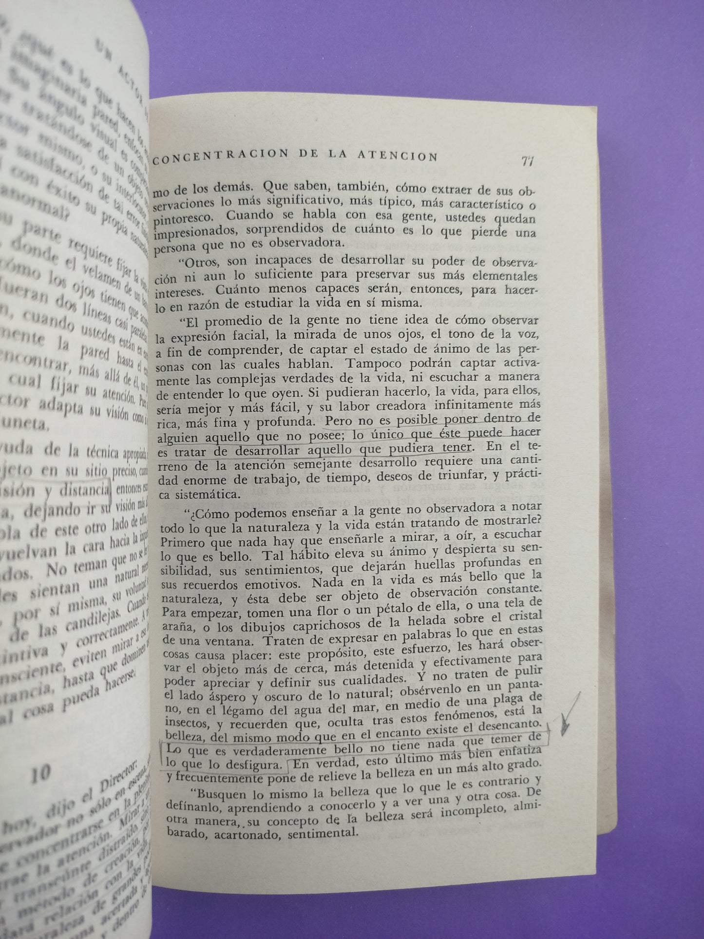 Un actor se prepara