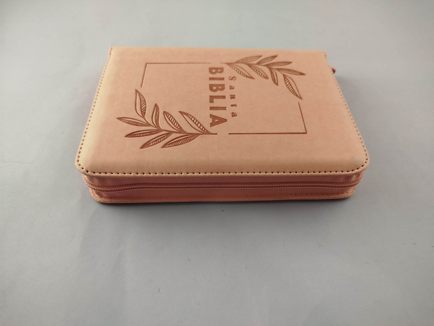 BIiblia rvr 60 rosado borde brillante mediana