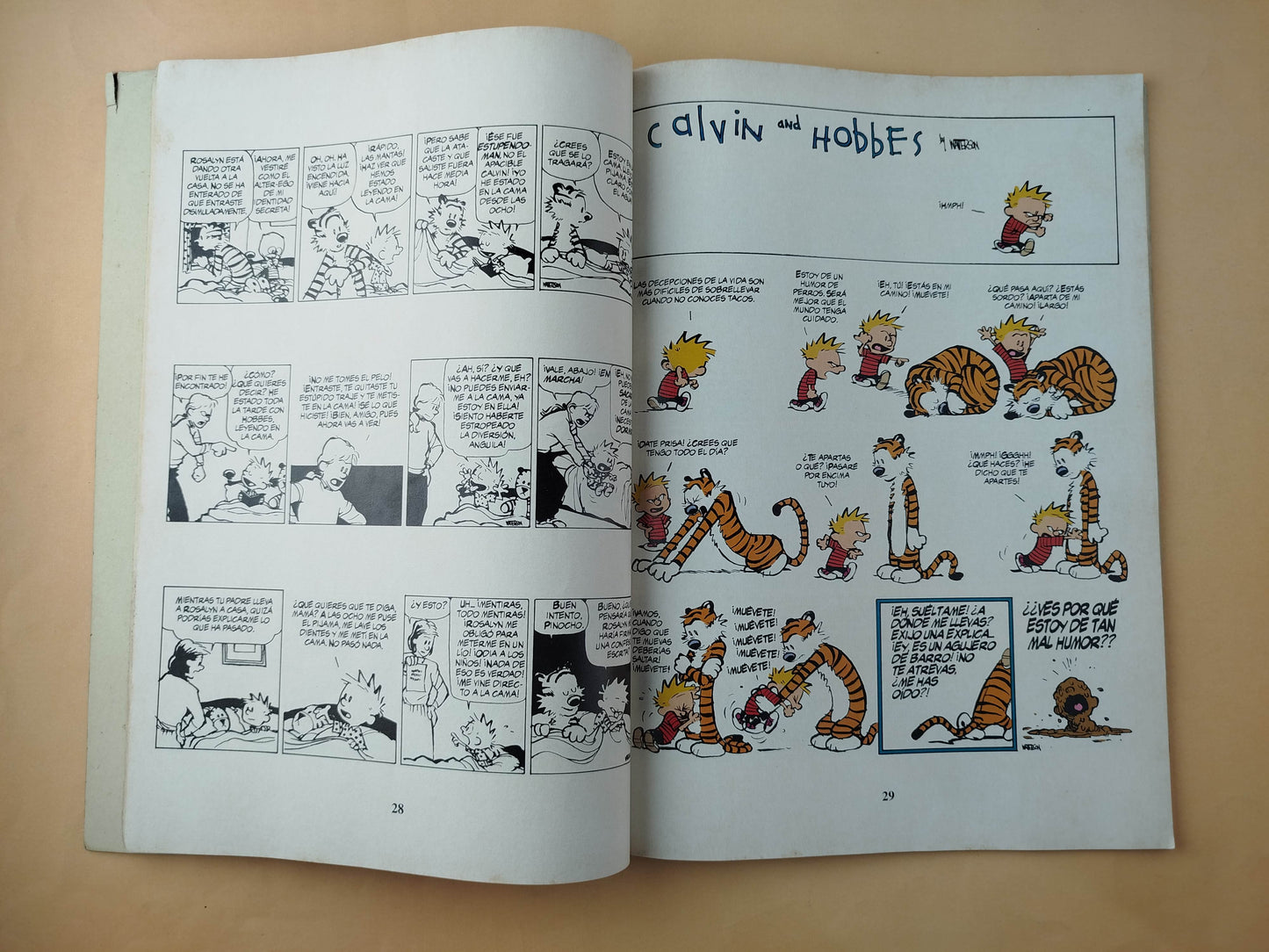 ¡Atrapado! calvin y hobbes
