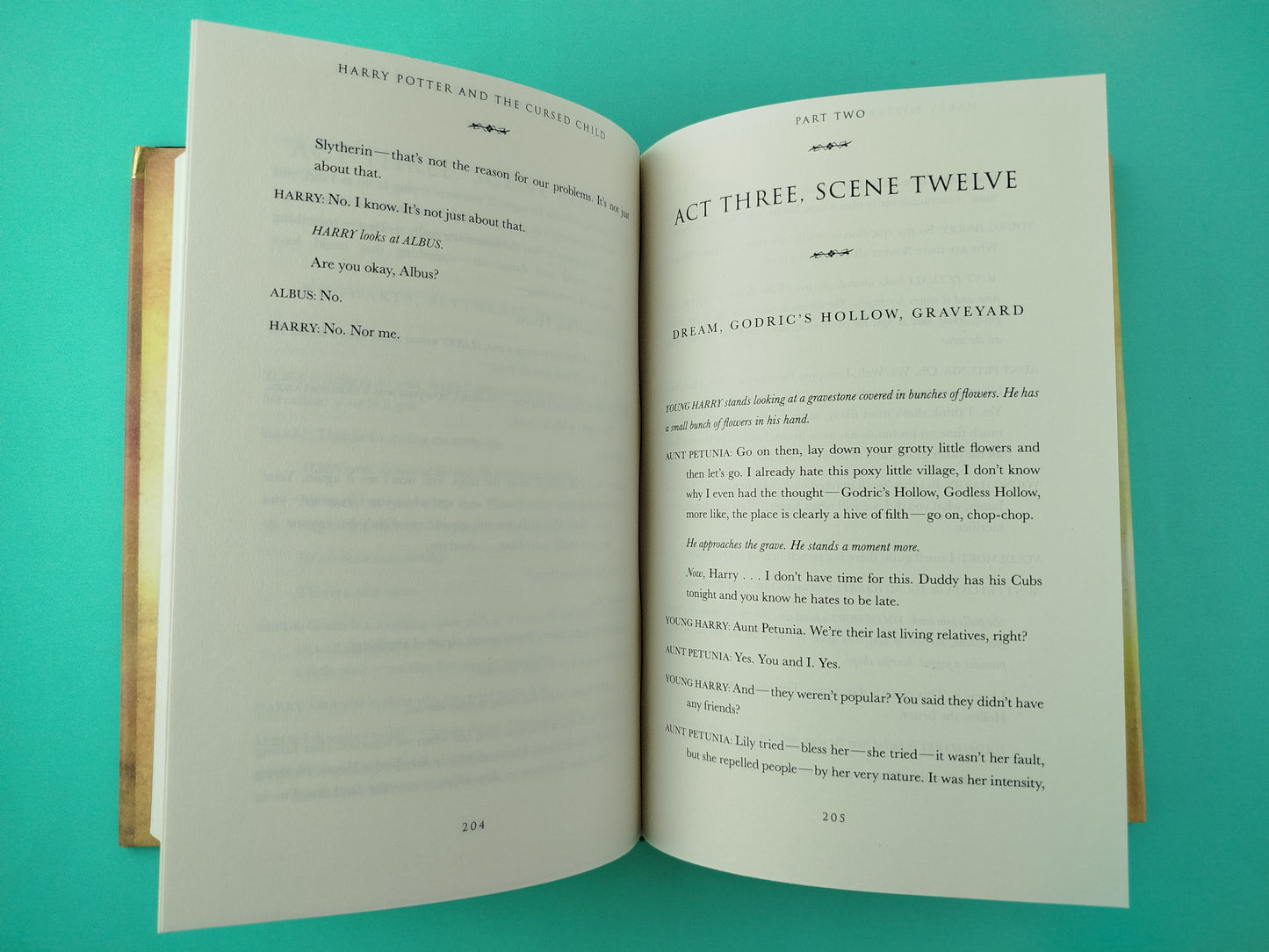 Harry Potter and the cursed child parts one and two