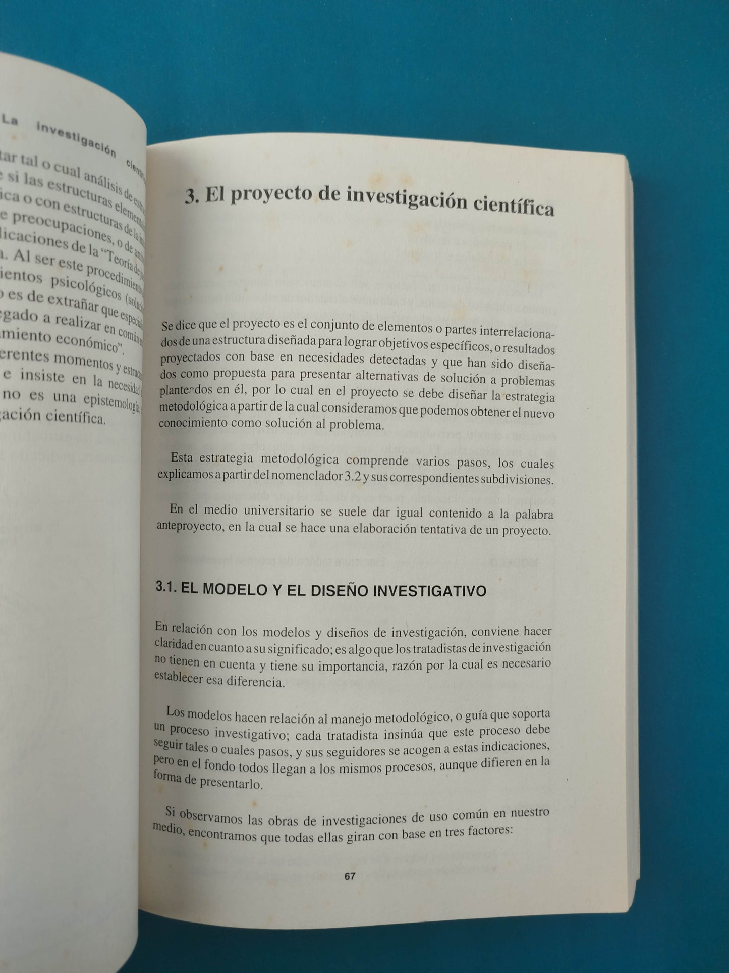 Proceso de la investigación científica
