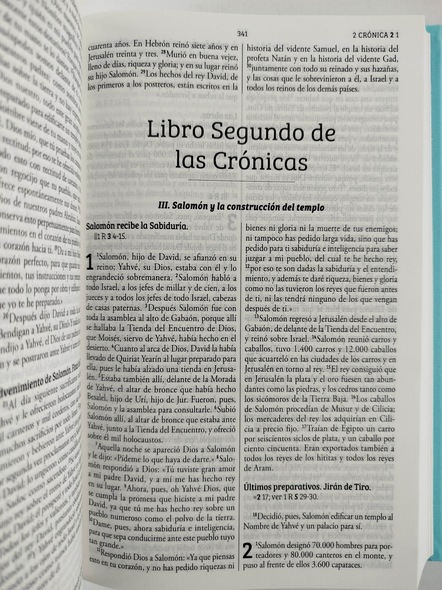 Biblia Católica Biblia de Jerusalén Latinoamericana, tapa dura, tela azul turquesa, edición de regalo by Cipriano Valera