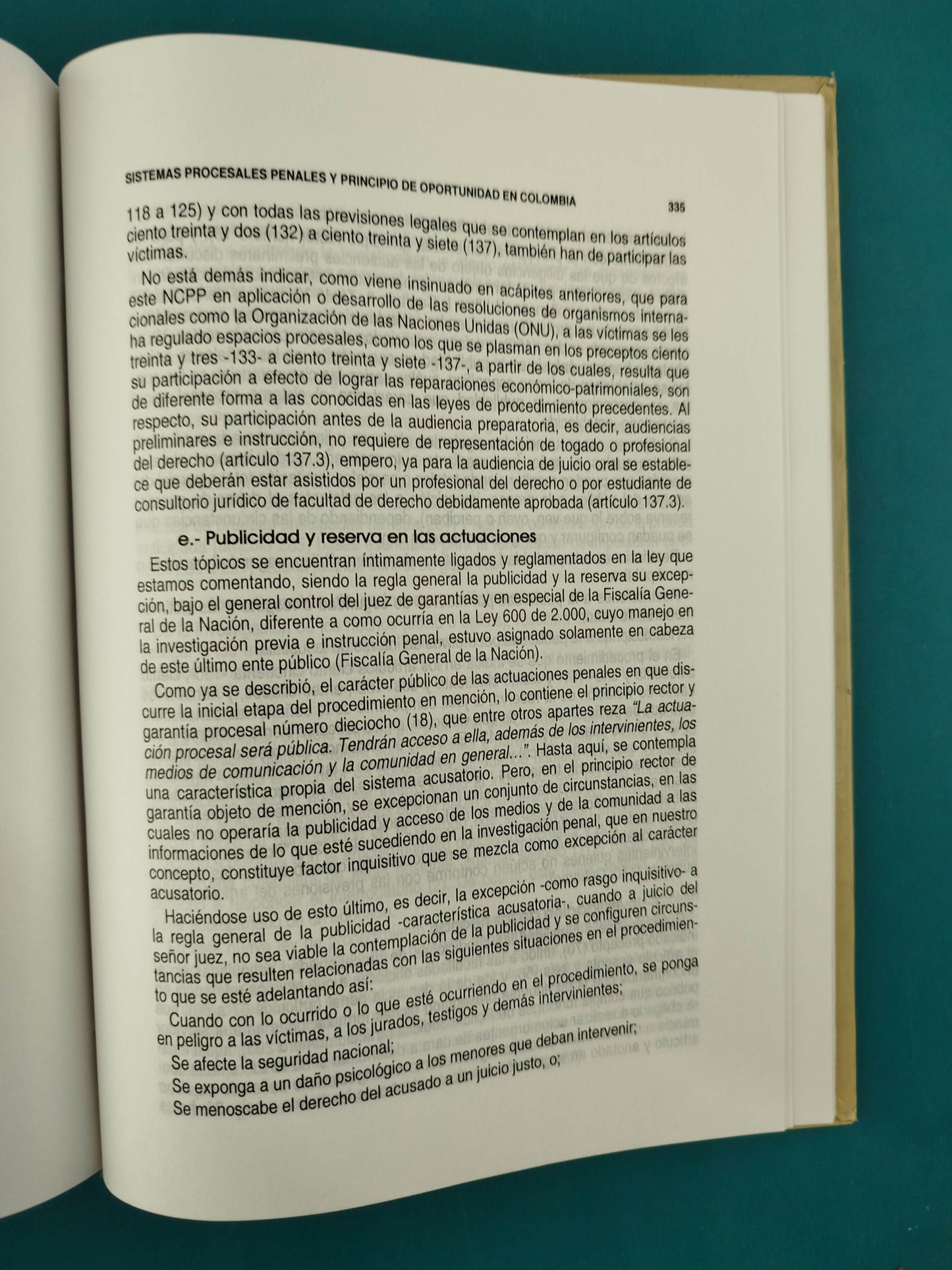 El Principio De Oportunidad En El Penal Acusatorio