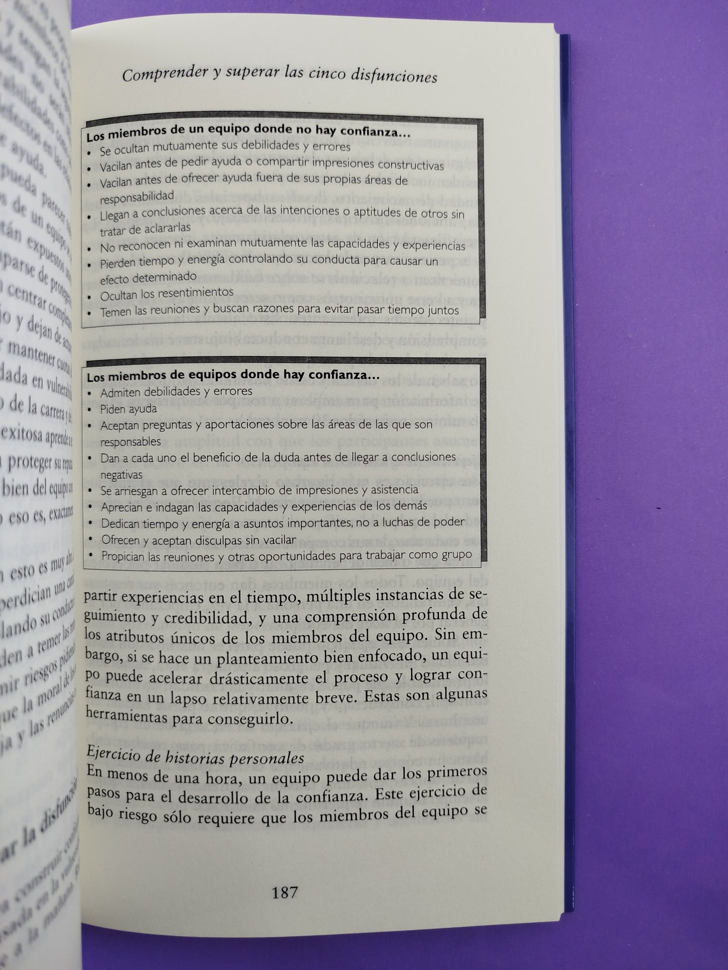 Las cinco disfunciones de un equipo: Un inteligente modelo para formar un equipo cohesionado y eficaz