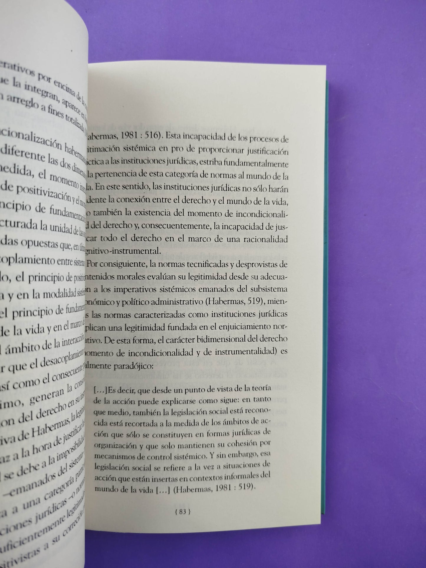 La Legitimación del Derecho en Habermas
