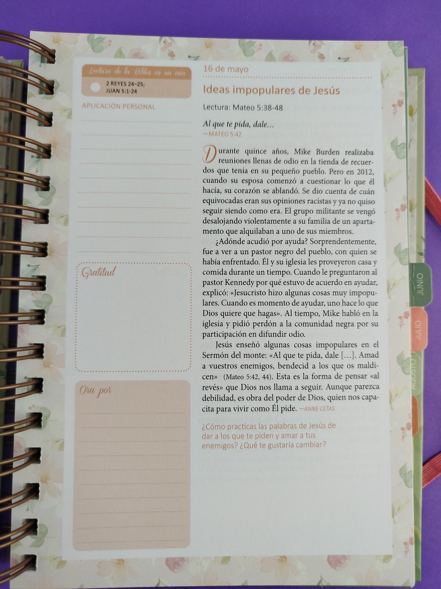 Devocional permanente mi plan con Dios 2025 verde