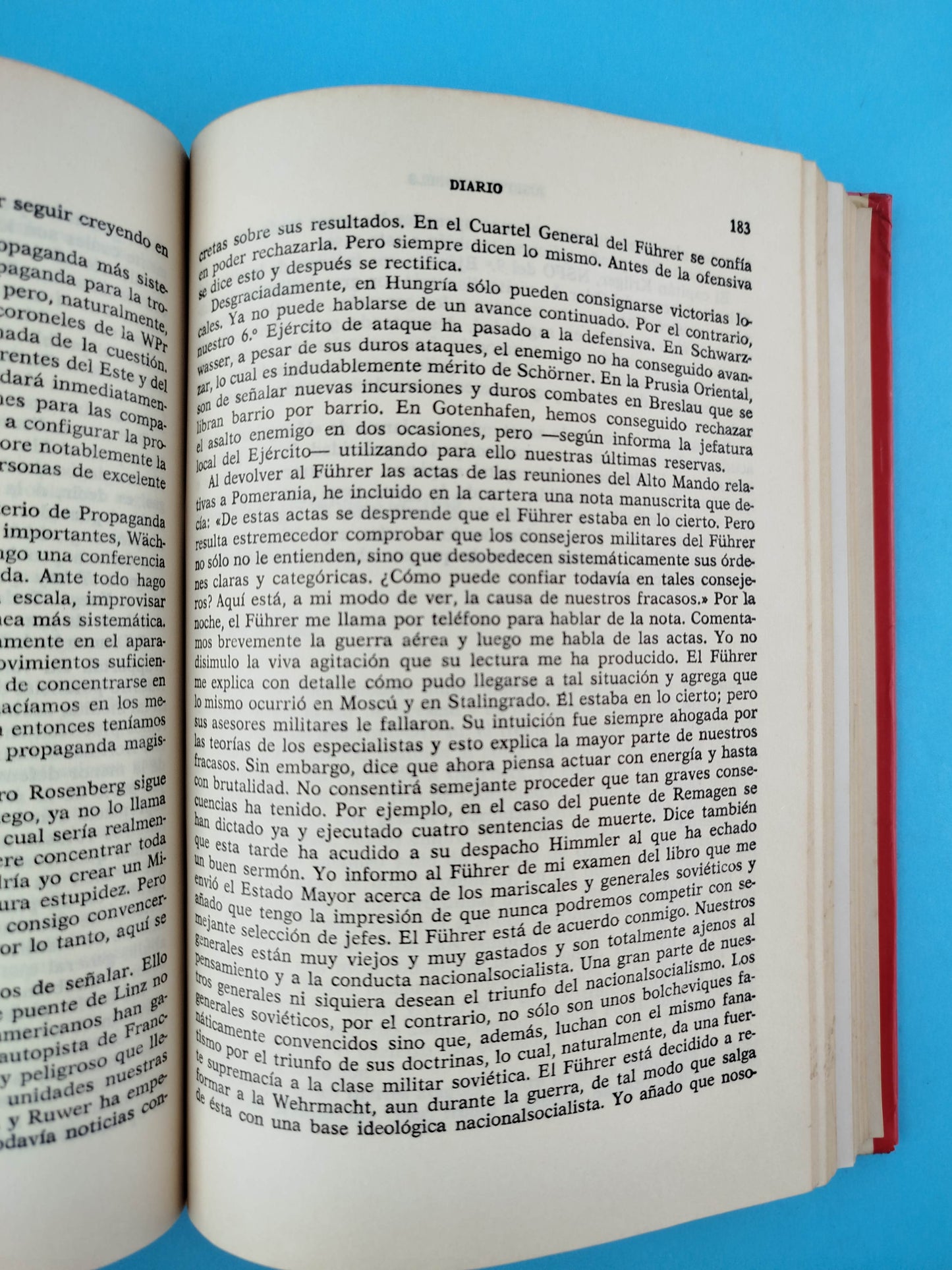 Diario del 28 de febrero al 10 de abril de 1945 las ultimas anotaciones