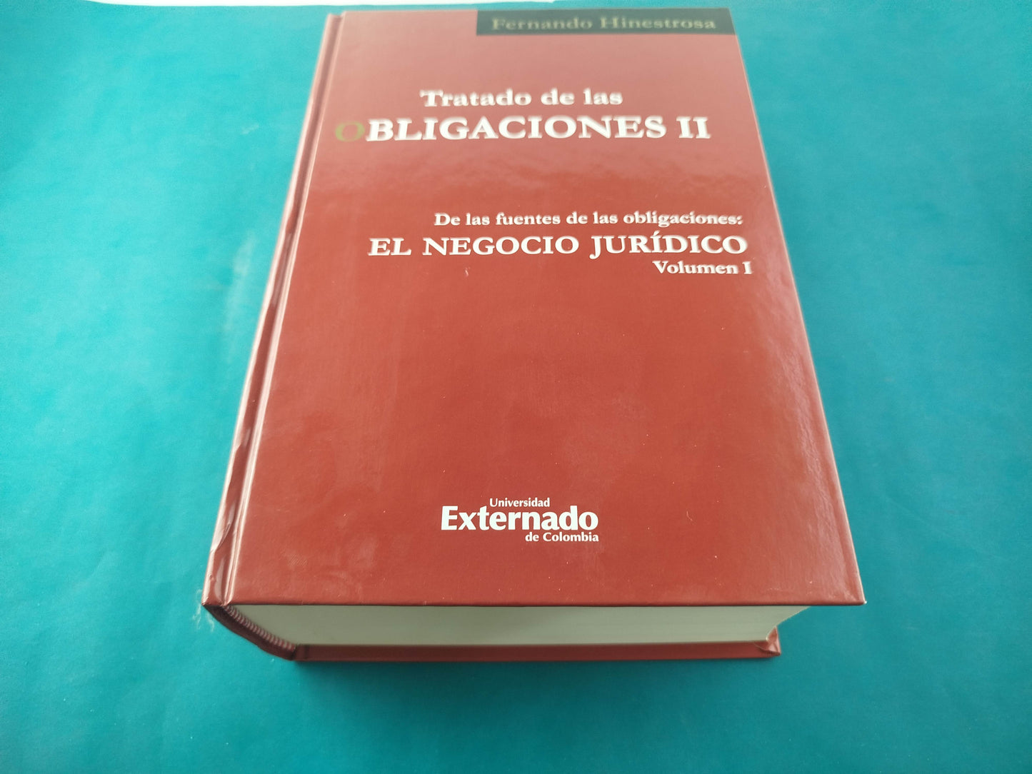 Tratado de las obligaciones II De las fuentes de las obligaciones: el negocio jurídico Vol. I