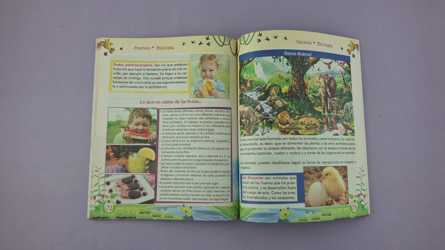 Pachito biología ciencias naturales para niños 3 a 10 años