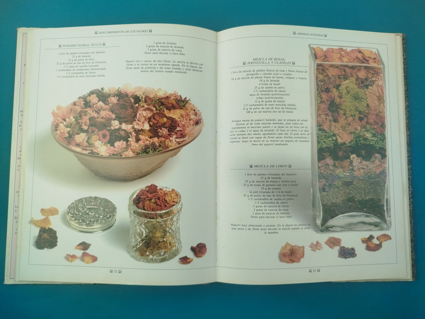 El Libro Del Popurrí mezclas de flores olorosas para perfume y decoración