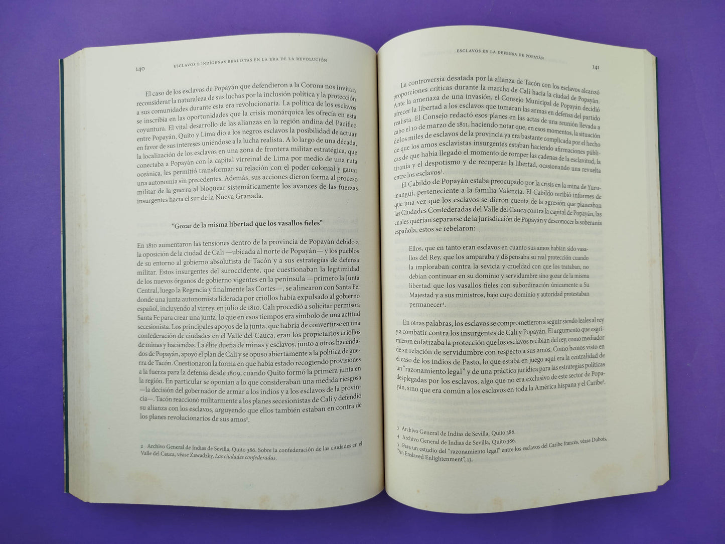 Esclavos e indígenas realistas en la Era de la Revolución