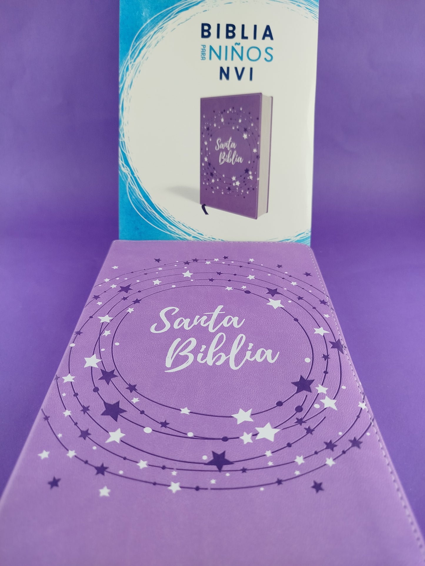 Biblia para niños nvi lila letra grande revisión 2022
