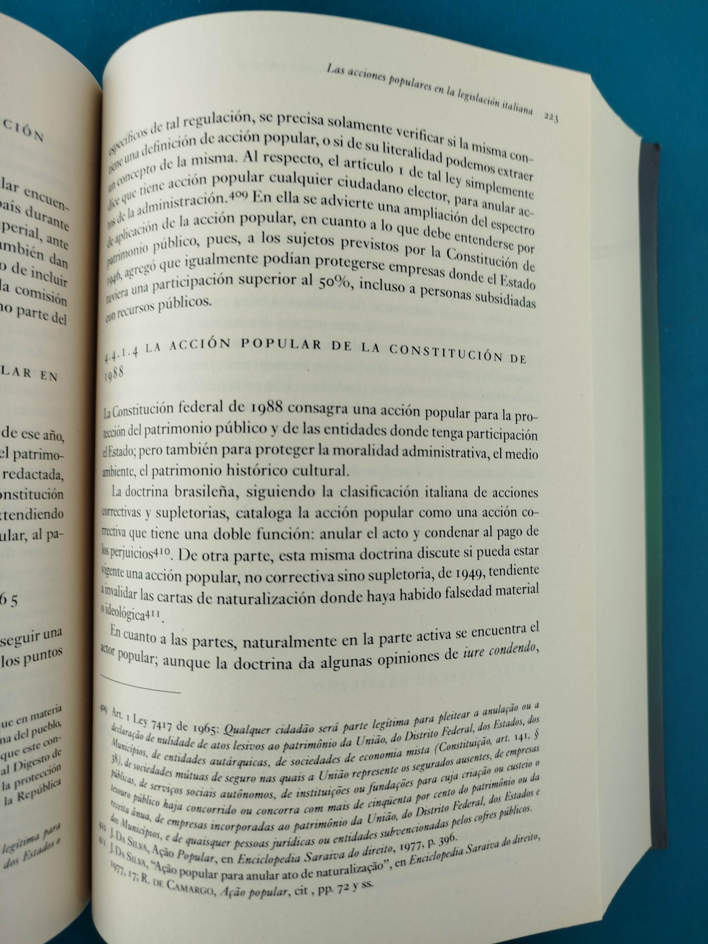 Las acciones populares y de grupo frente a las acciones colectivas