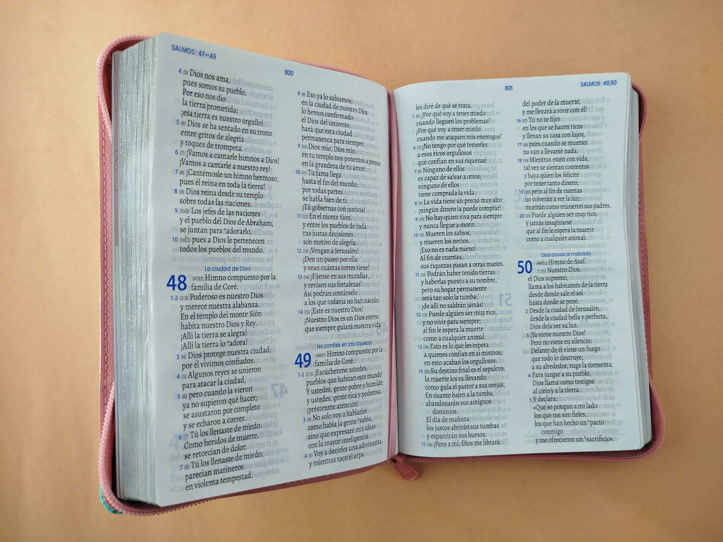 Biblia traducción en lenguaje actual Verde Menta Canto Plateado