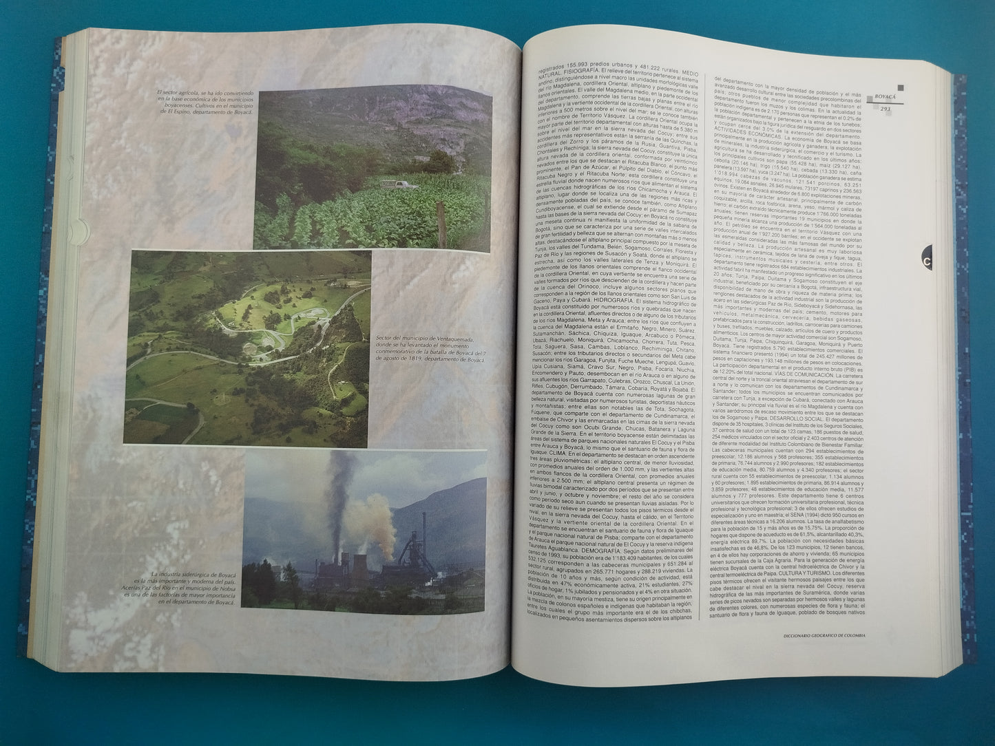 Diccionario Geográfico de Colombia. 4 Tomos