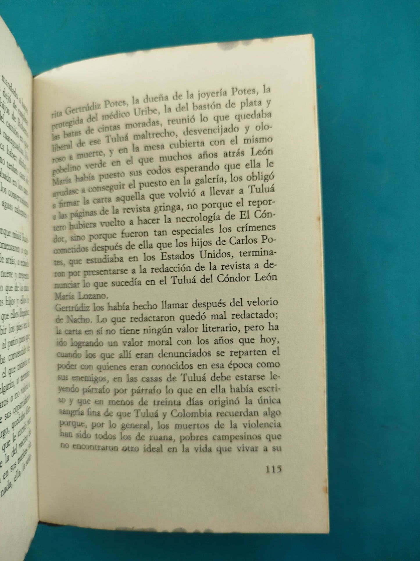 Cóndores no entierran todos los días