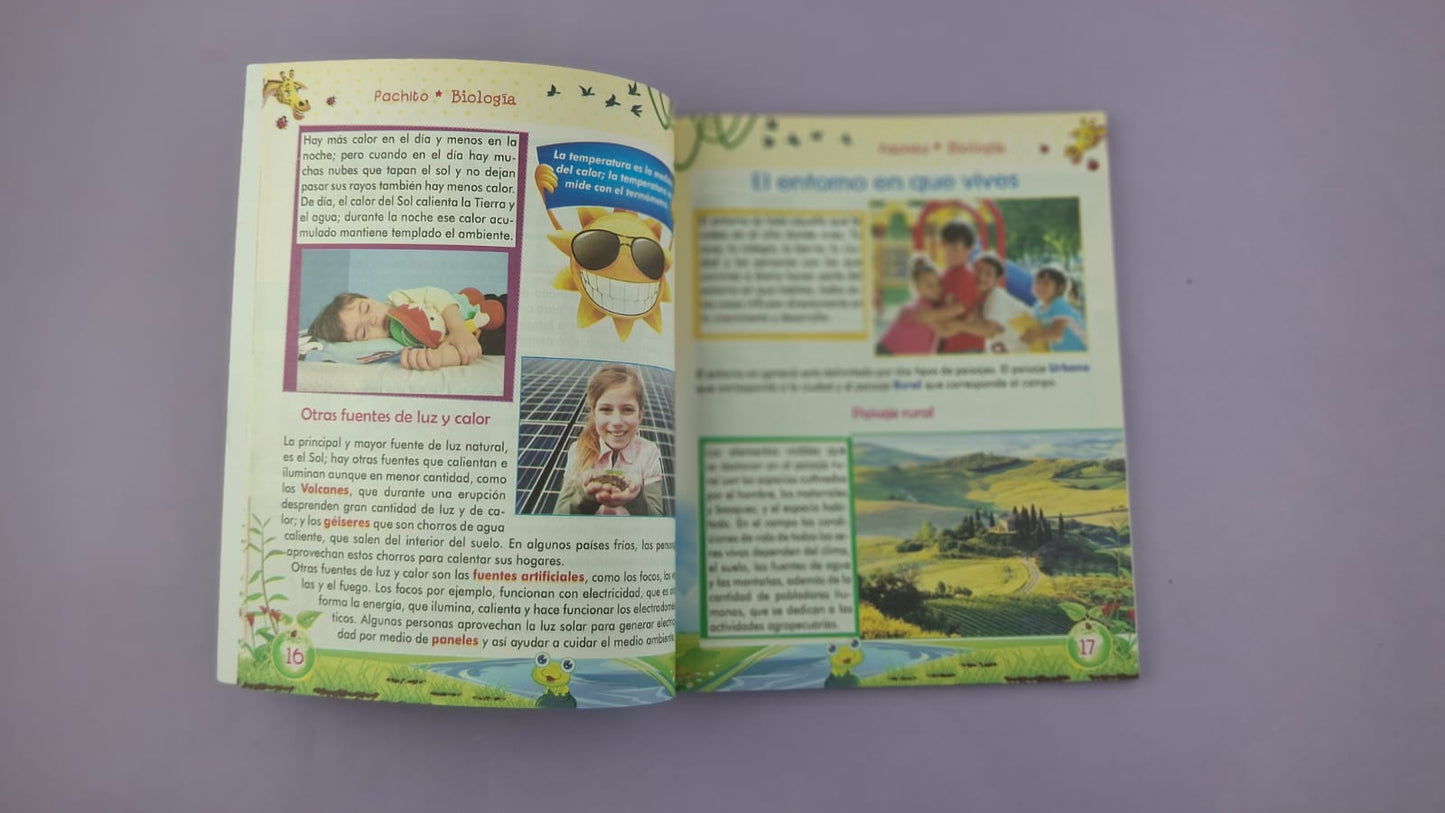 Pachito biología ciencias naturales para niños 3 a 10 años