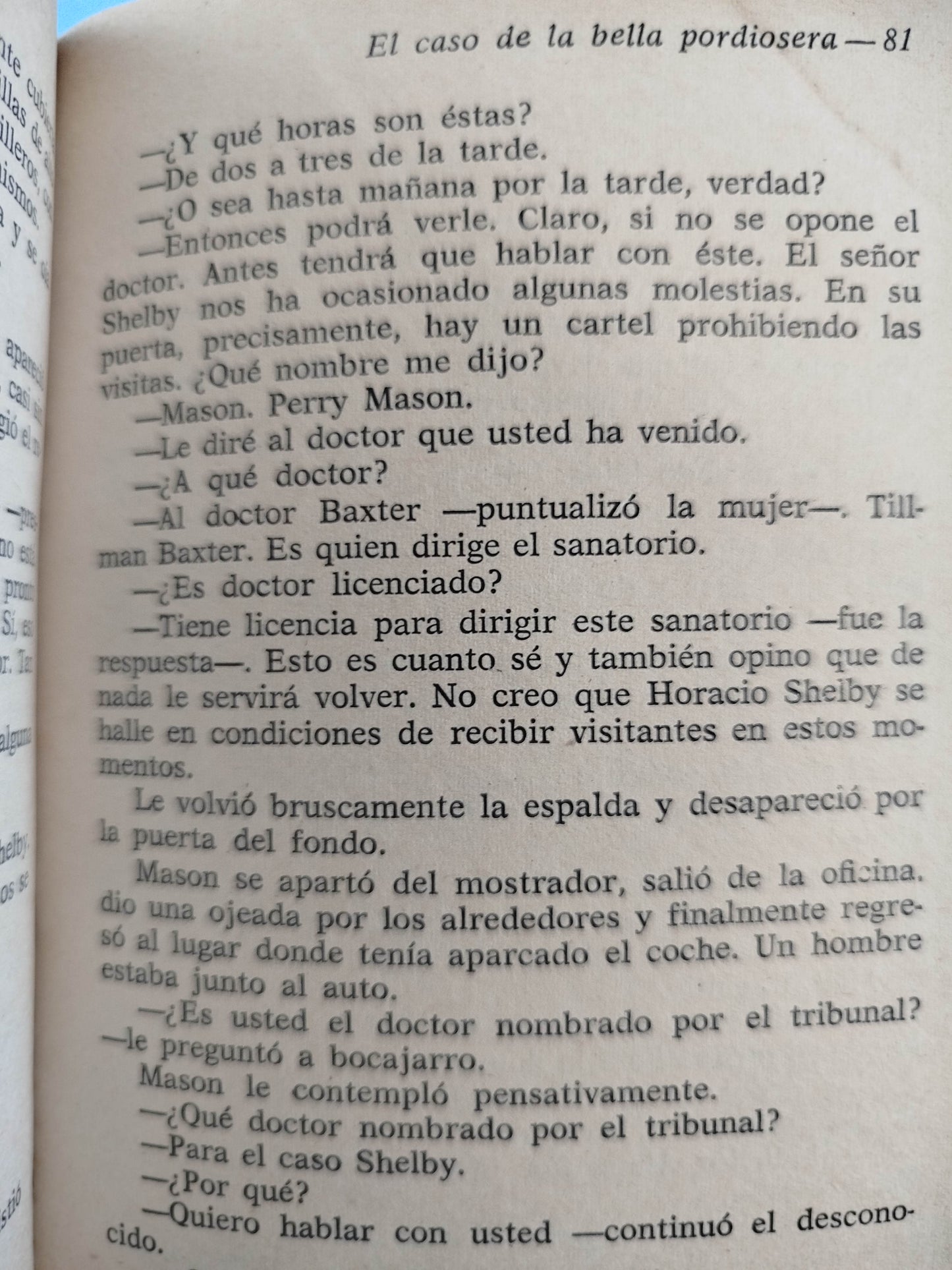 El Caso De La Bella Pordiosera by Erle Stanley Gardner