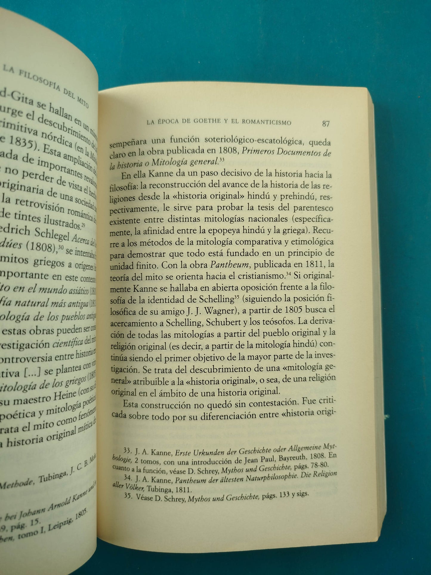 Introducción a La Filosofía Del Mito En La Época Moderna Y Contemporanea