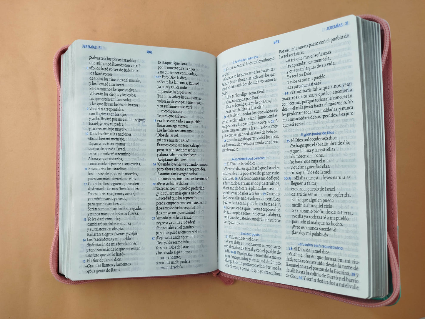 Biblia traducción en lenguaje actual Verde Menta Canto Plateado