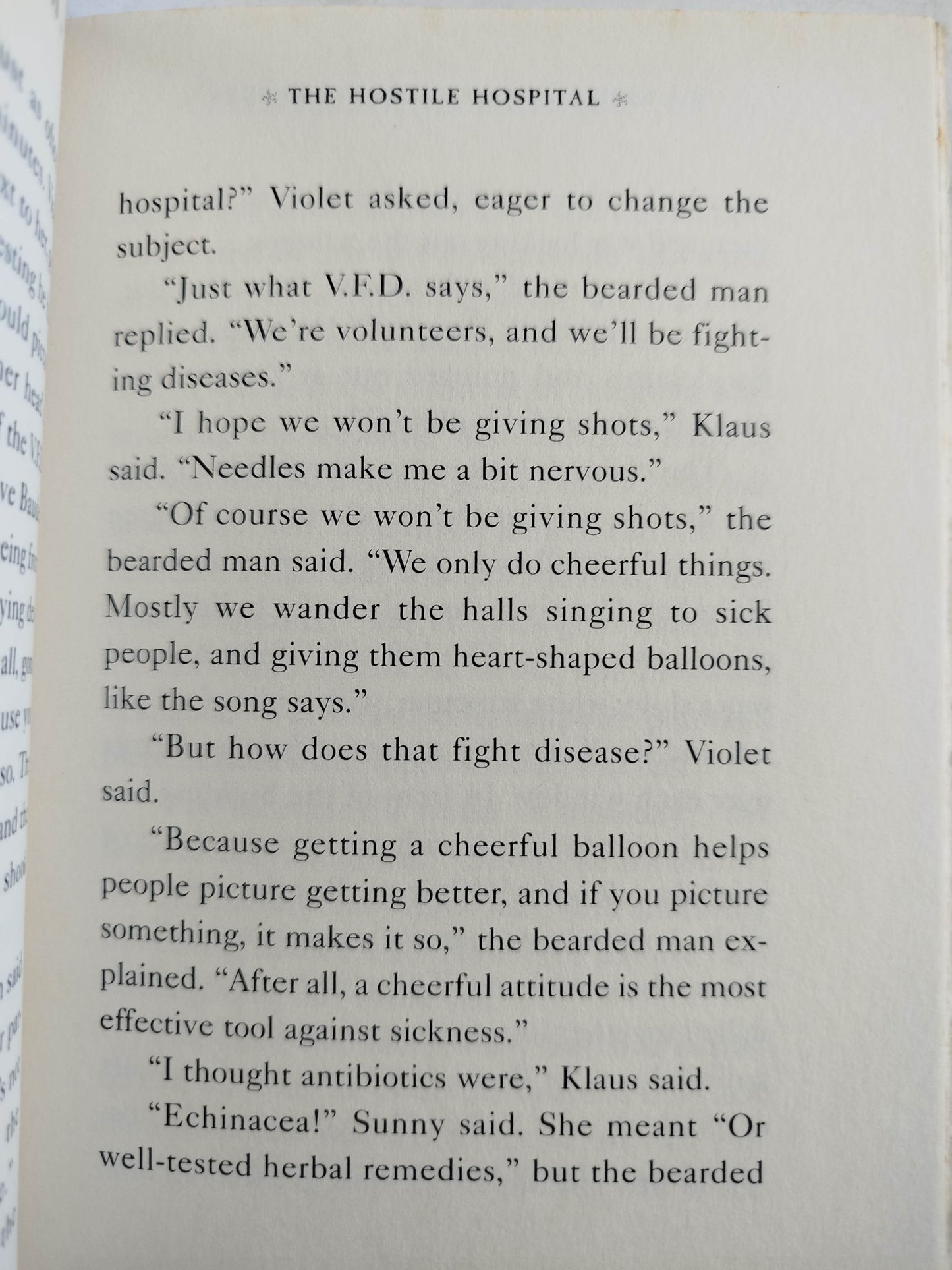 A series of unfortunate events the hostile hospital 8 by Lemony Snickert