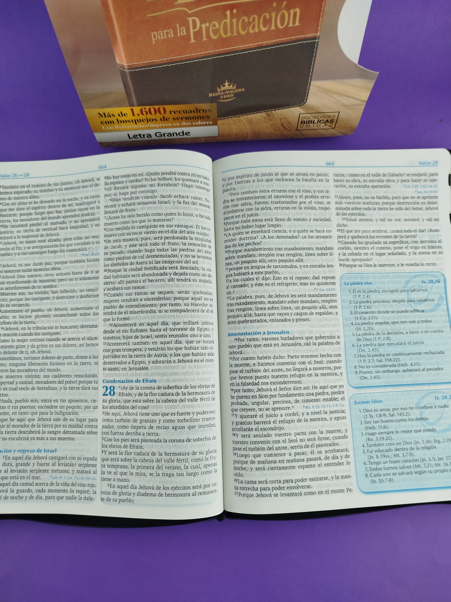 Biblia para la predicación negra con cierre e índice by Reina Valera 1960
