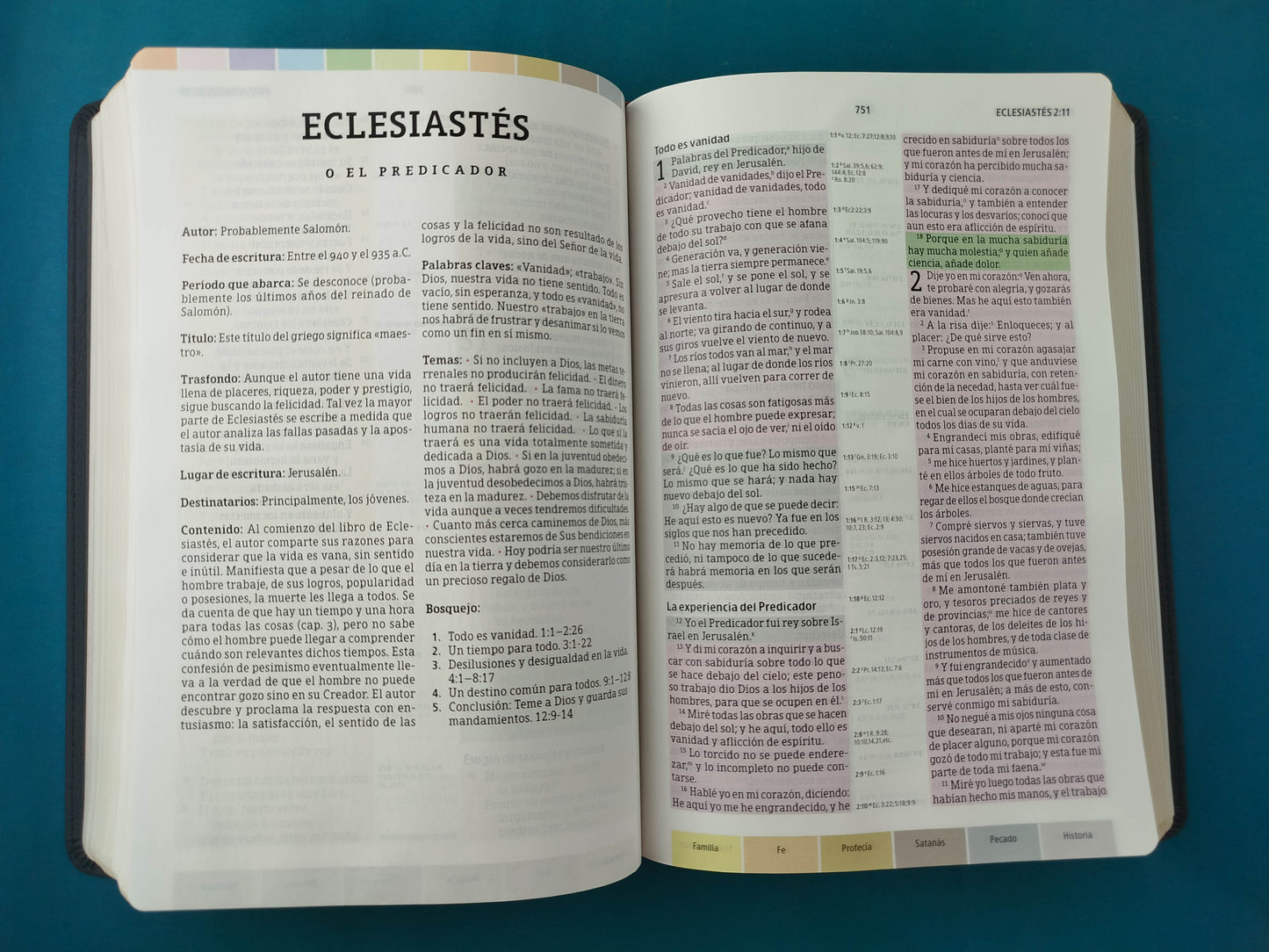 Biblia De Estudio Arcoiris tipo piel café-negro