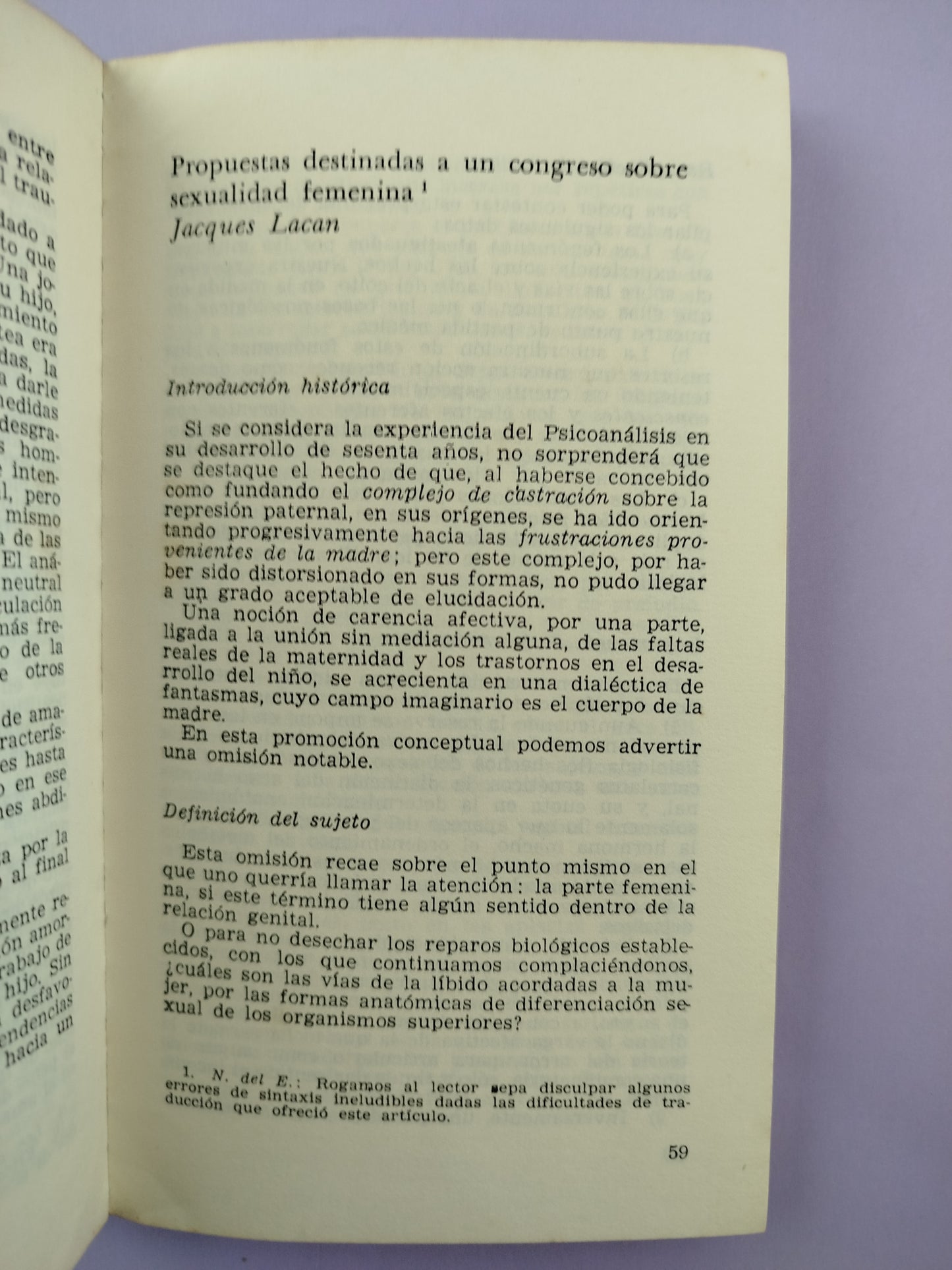 La femineidad como máscara