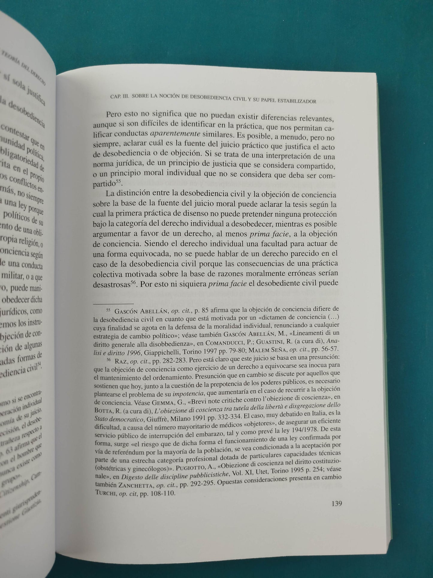 Desobediencia civil y teória del derecho