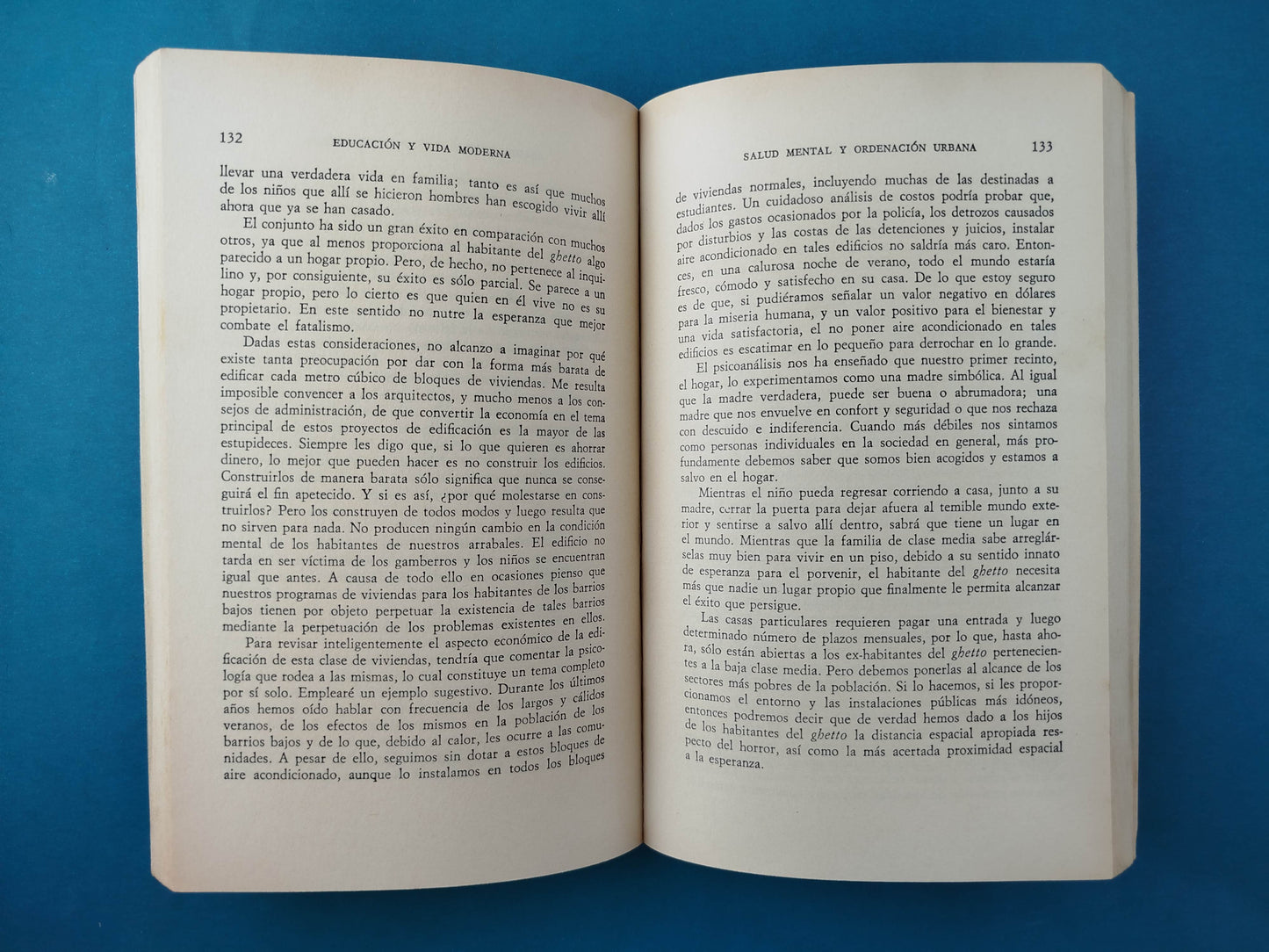 Educación y vida moderna, un enfoque psicoanalítico