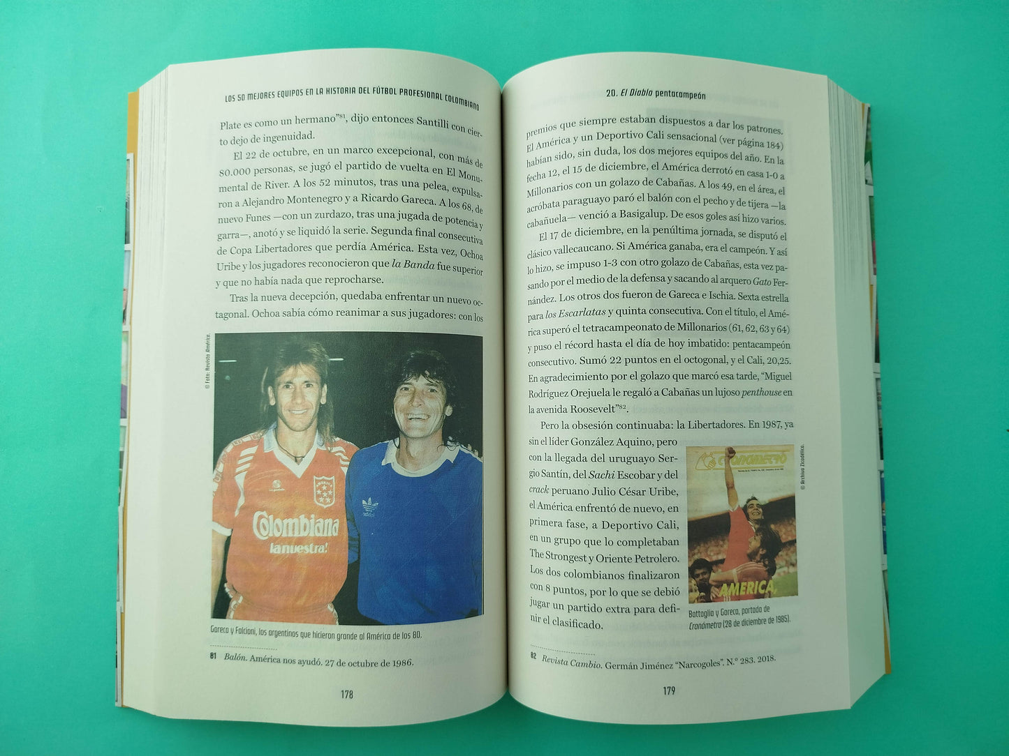 Los 50 mejores equipos en la historia del fútbol profesional colombiano