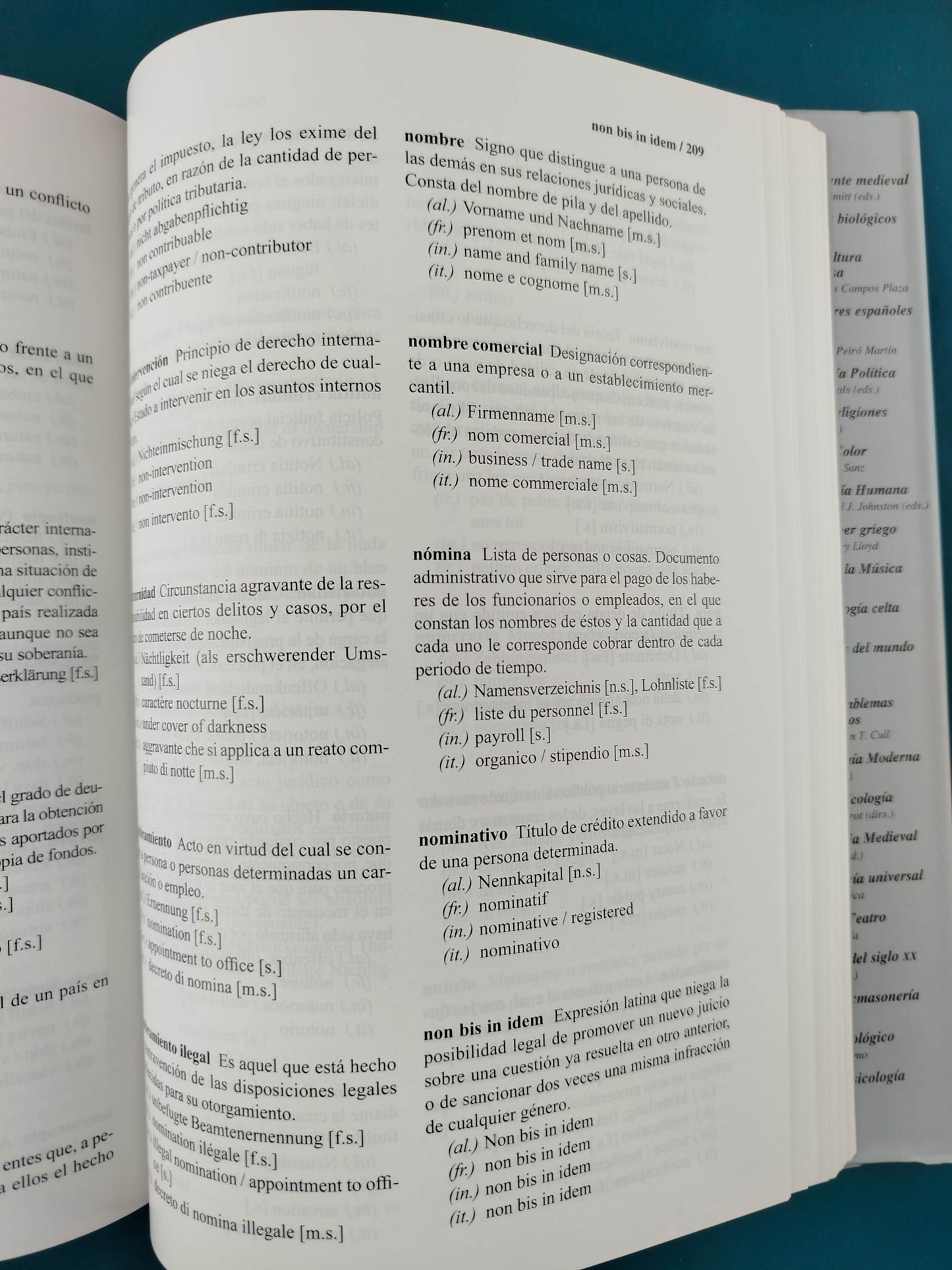 Glosario multilingüe de términos jurídicos y económicos