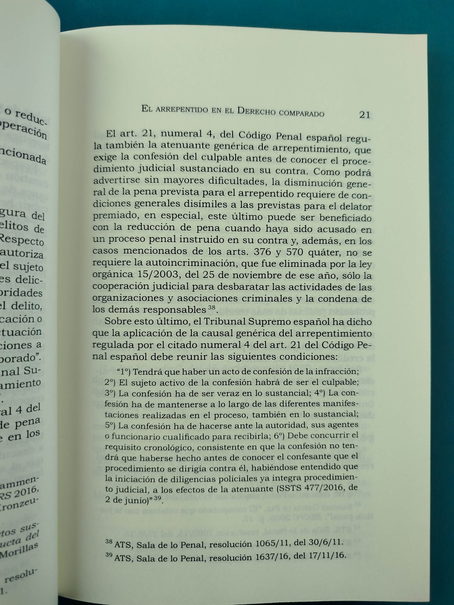 El arrepentido en el derecho penal premial