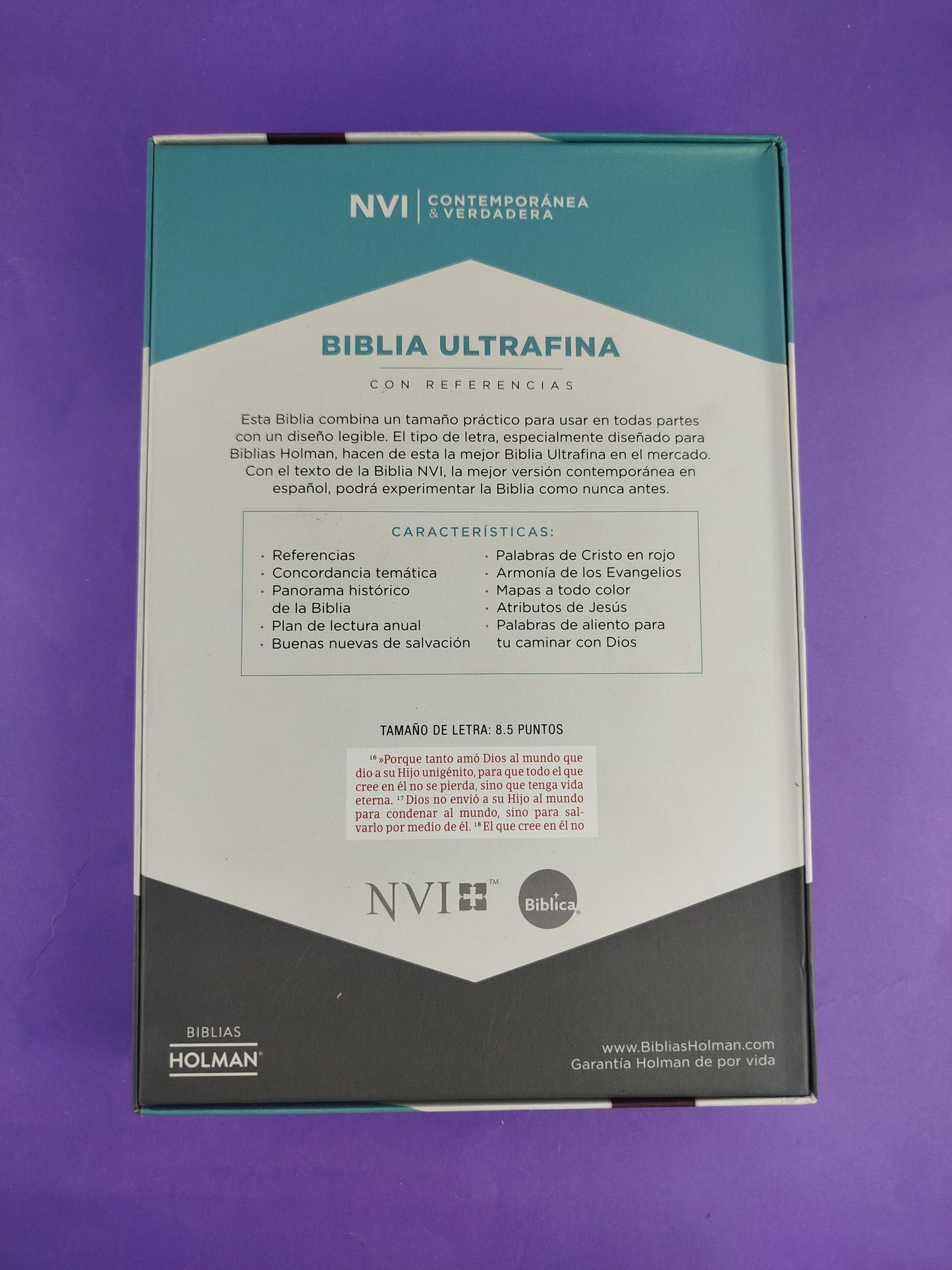 Biblia NVI ultrafina marrón similpiel y solapa con imán