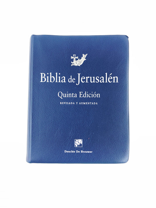 Biblia De Jerusalén Quinta Edición Revisada Y Aumentada Tapa Percalina
