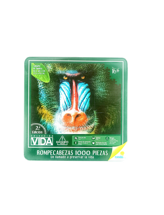 Rompecabezas 1000 piezas colección vida mandril