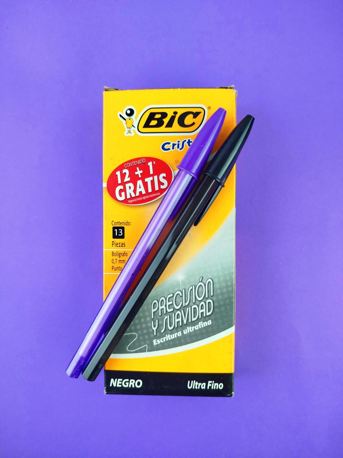 Bolígrafos bic cristal negro 0.7 caja x13 by Bic