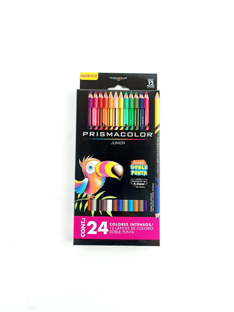 Colores prismacolor junior doble punta 24 colores x 12 unidades