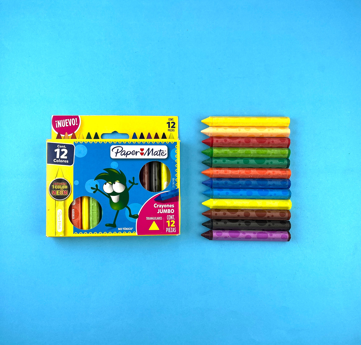 Crayones jumbo paper-mate x12