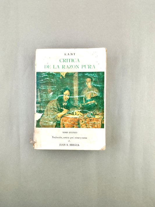 Crítica de la razon pura tomo segundo