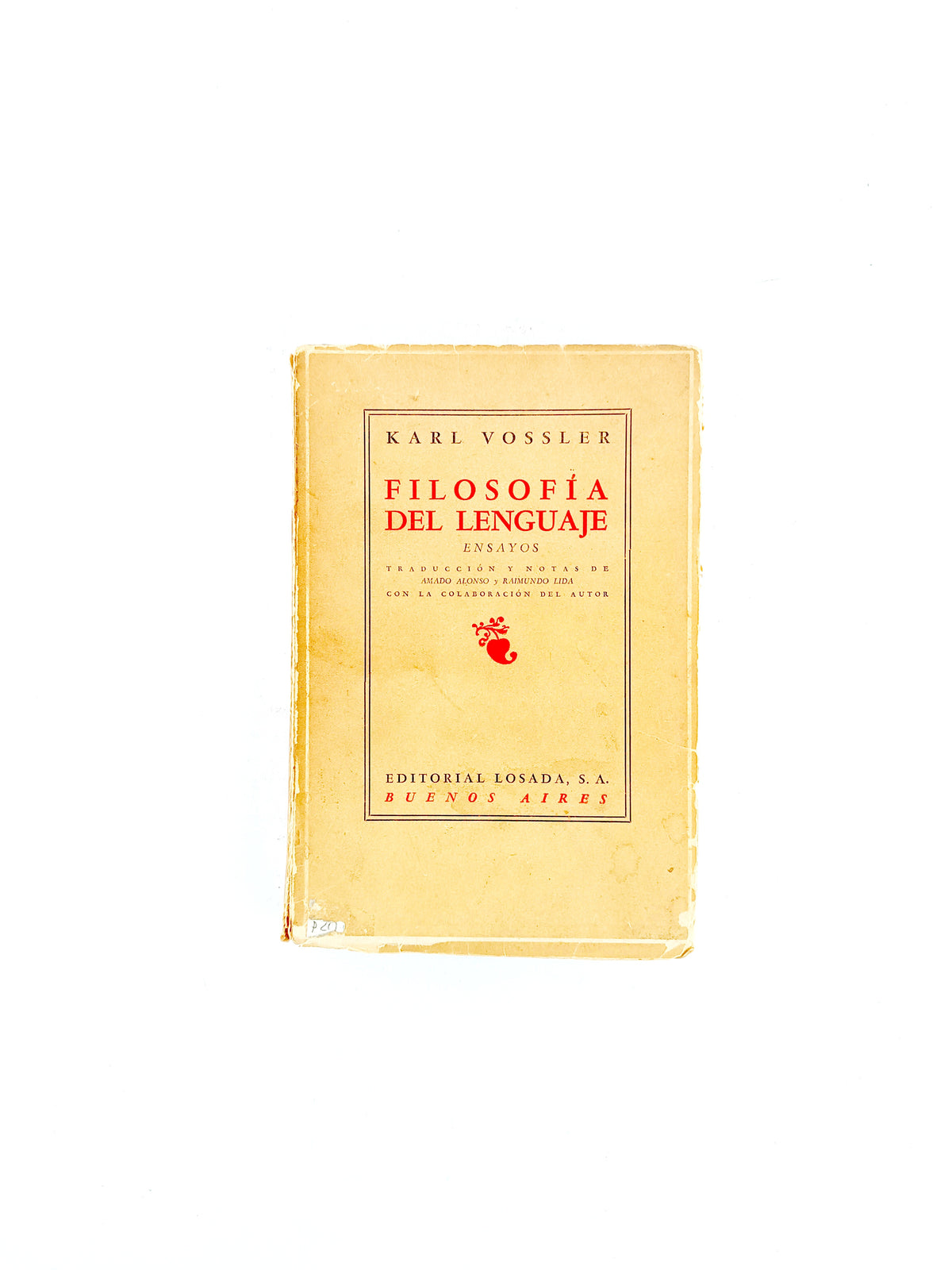 Filosofía del lenguaje ensayos by Karl Vossler