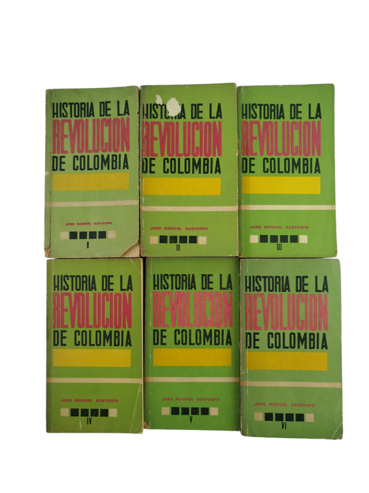 Historia De La Revolucion De Colombia 6 Tomos