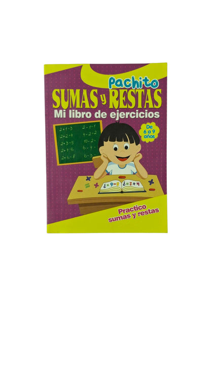 Pachito sumas y restas mi libro de ejercicios