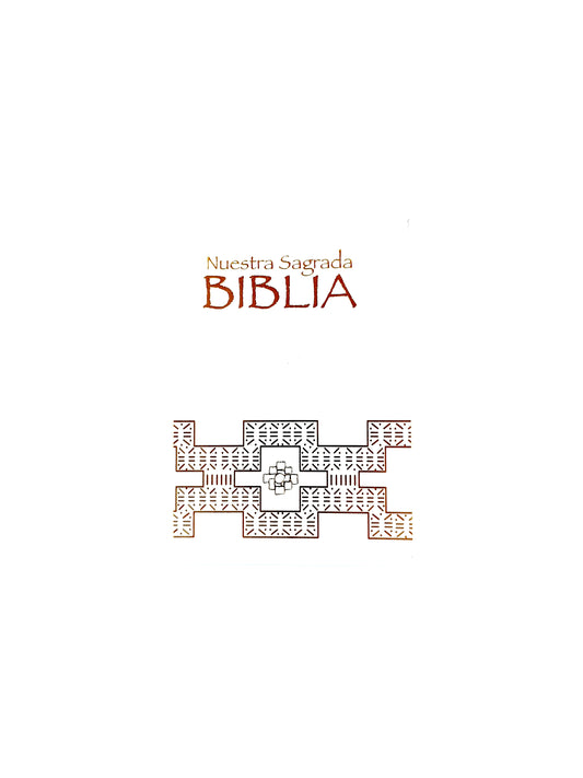 Nuestra sagrada biblia clásica bolsillo blanca tapa dura