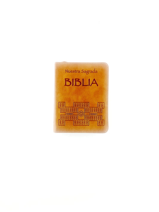 Nuestra sagrada biblia clásica estuche cafe claro