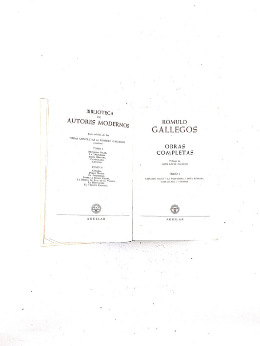 Rómulo Gallegos Obras Completas tomo 1