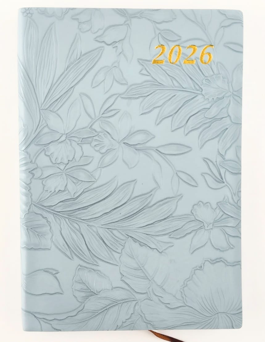 Agenda 2026 flores Gris by Varios