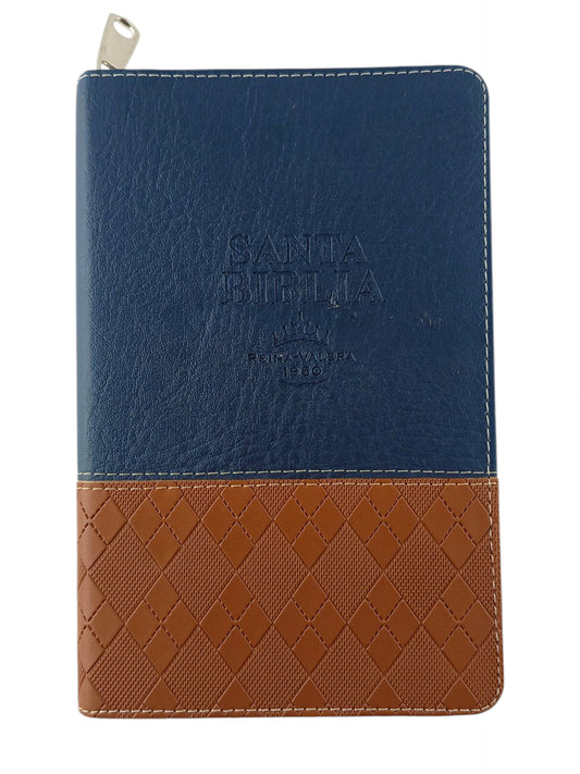 Biblia RVR 1960 Letra Grande Estuche Azul – Miel by Reina Valera 1960